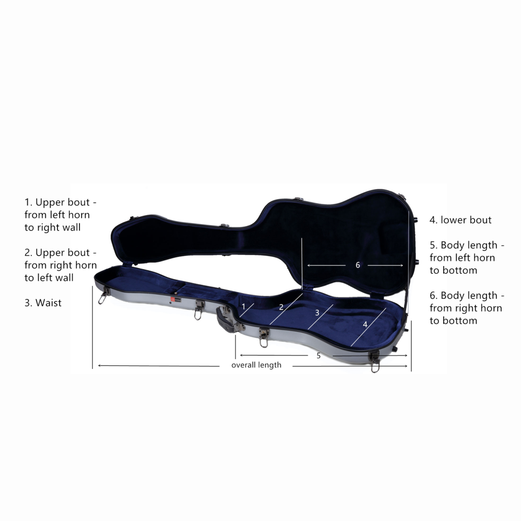 Electric Bass Guitar Case – Fender Precision Bass - Fiberglass