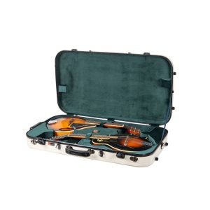 CRF2020DM Fiberglass Combo Case for Two Mandolins - Universal for A/F Mandolin