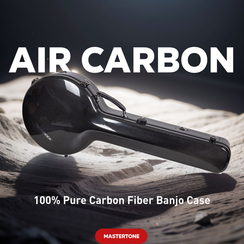 Pure Carbon Fiber Mastertone Style Banjo Case | Crossrock