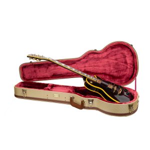 CRW720L Wooden Case, Les Paul Electric Guitar Case, Vintage Canvas