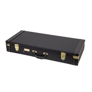 CRW620MF-R Rectangular Wooden Case fits F-style Mandolin, Mando Case fits Gibson F5 - Black