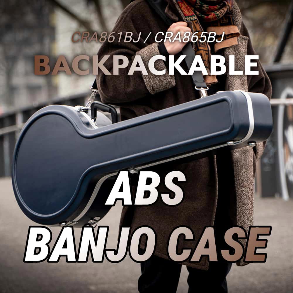 未使用 CROSSROCK バンジョー用ハードケース CRA860BJSL Banjo Case for Gibson & Bluegrass Banjos | Crossrock