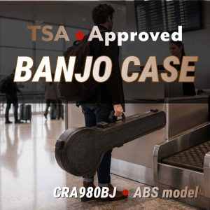 CRA980BJ ABS Banjo Case with TSA Lock | Fits 5-String & Tenor Banjo