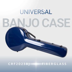 CRF2023BJ Fiberglass Banjo Case - Universal Fits for 5-String Resonator Banjo - Fat Style