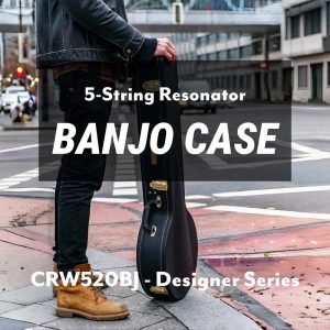 CRW520BJ Designer Series Wood Banjo Case | fits 5-String Resonator Banjo