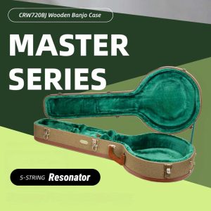 CRW720BJ Master Series Tweed Wooden Banjo Case | 5-String Resonator