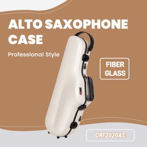 CRF2020AS Fiberglass Alto Saxophone Case - Professional Style Fits Bell Keys on both Right and Left Sides of the Horn