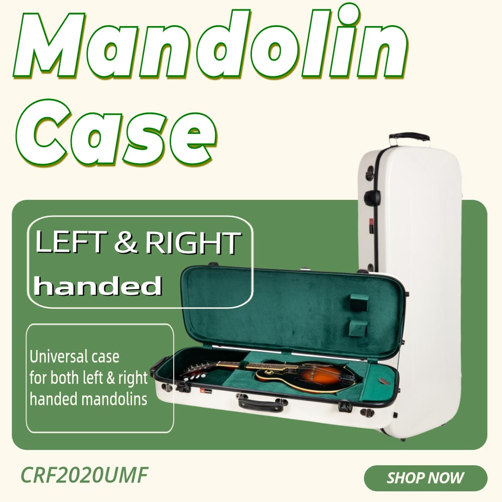 Fiberglass Mandolin Case – Left & Right Handed | Crossrock