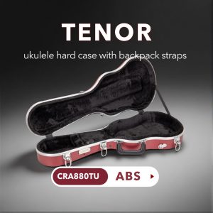 CRA880TU ABS Molded Tenor Ukulele Case - with Backpack Straps