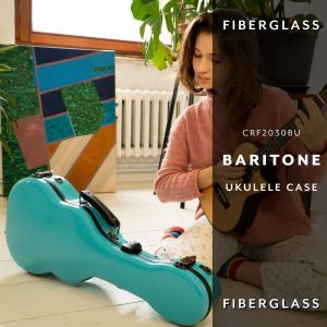 CRF2030BU Fiberglass Baritone Ukulele Case for 30″ to 31″ Baritone Ukulele