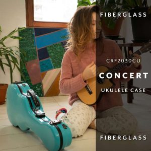 CRF2030CU Fiberglass Concert Ukulele Case for 23″ to 24″ Concert Ukulele