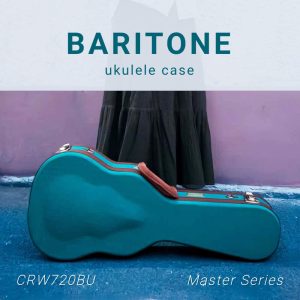 CRW720BU Master Series Baritone Ukulele Wood Case - with Backpack Straps