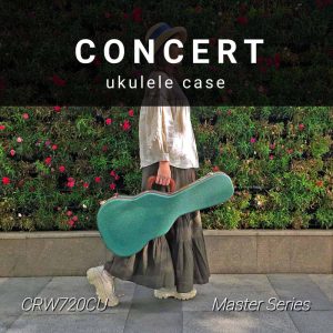 CRW720CU Master Series Concert Ukulele Wood Case - with Backpack Straps