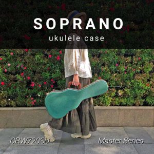 CRW720SU Master Series Soprano Ukulele Wood Case - with Backpack Straps