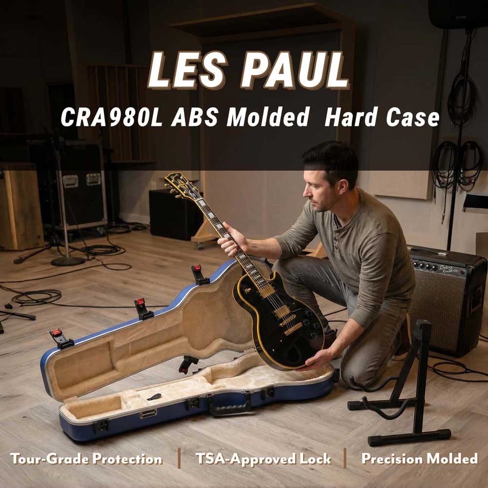 Les Paul Electric Guitar Case, ABS Molded | Crossrock