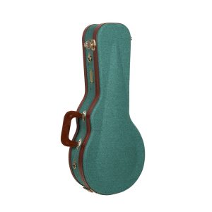 CRW720MF Master Series F-Style Mandolin Wooden Case | Fits Gibson F5, Backpack Straps, Vintage Tweed Exterior