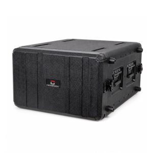 CRA9806U-550S 6U Professional 21″ Deep PE Molded Rack Case with Adjustable Rails 13.78″–18.7